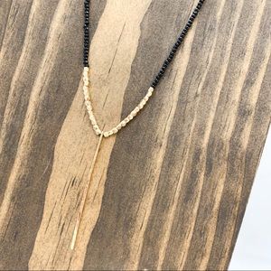 NWT Delicate Layering Beaded Pendant Necklace